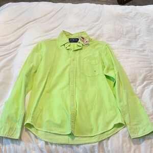 American Eagle Outfitters Lime Green Slim Fit Shirt